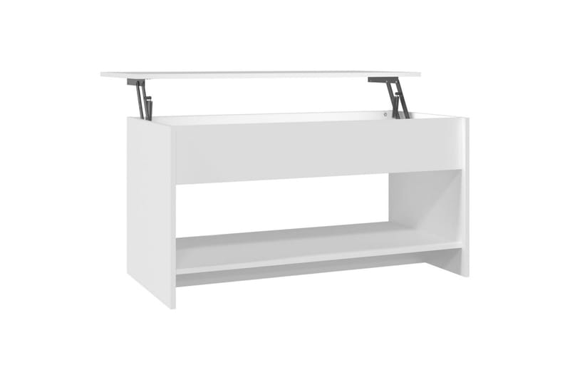 beBasic Salongbord hvit 102x50x52,5 cm konstruert tre - Hvit - Møbler - Bord - Avlastningsbord - Lampebord & sidebord
