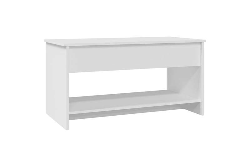 beBasic Salongbord hvit 102x50x52,5 cm konstruert tre - Hvit - Møbler - Bord - Avlastningsbord - Lampebord & sidebord