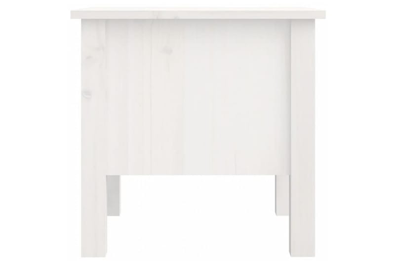 beBasic Salongbord hvit 40x40x39 cm heltre furu - Hvit - Møbler - Bord - Avlastningsbord - Lampebord & sidebord