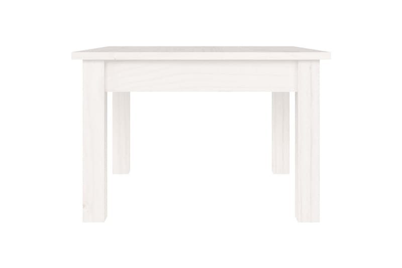beBasic Salongbord hvit 45x45x30 cm heltre furu - Hvit - Lampebord & sidebord - Brettbord og småbord