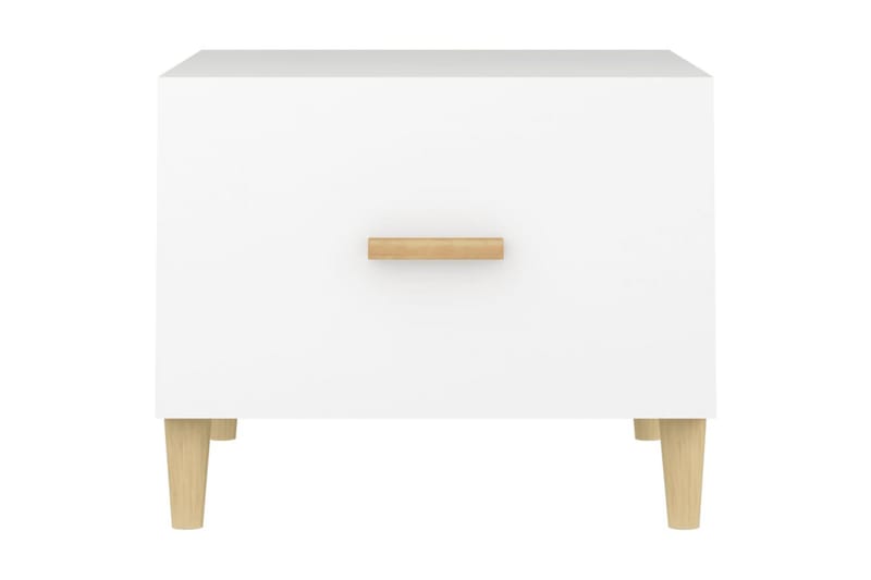 beBasic Salongbord hvit 50x50x40 cm konstruert tre - Hvit - Møbler - Bord - Avlastningsbord - Lampebord & sidebord