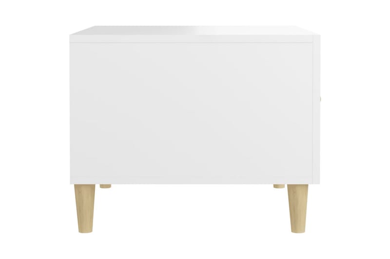 beBasic Salongbord hvit 50x50x40 cm konstruert tre - Hvit - Møbler - Bord - Avlastningsbord - Lampebord & sidebord