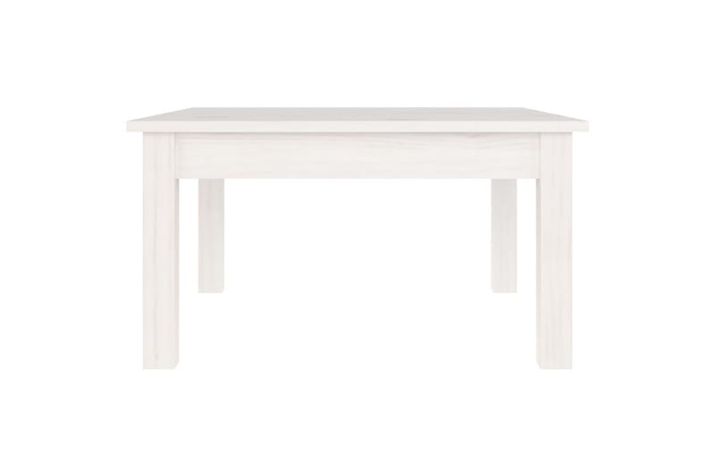 beBasic Salongbord hvit 55x55x30 cm heltre furu - Hvit - Møbler - Bord - Avlastningsbord - Lampebord & sidebord