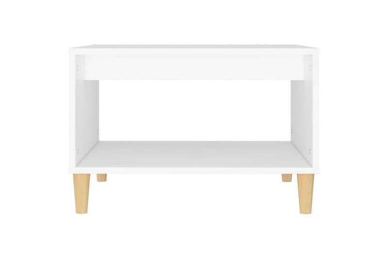 beBasic Salongbord hvit 60x40x50 cm konstruert tre - Hvit - Lampebord & sidebord - Brettbord og småbord