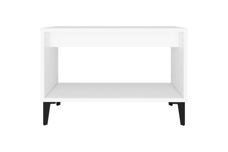 beBasic Salongbord hvit 60x50x40 cm konstruert tre - Hvit - Lampebord & sidebord - Brettbord og småbord
