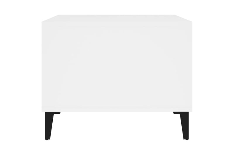 beBasic Salongbord hvit 60x50x40 cm konstruert tre - Hvit - Lampebord & sidebord - Brettbord og småbord
