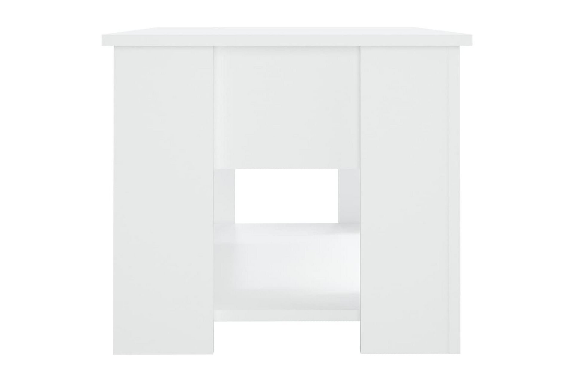 beBasic Salongbord hvit 79x49x41 cm konstruert tre - Hvit - Møbler - Bord - Avlastningsbord - Lampebord & sidebord