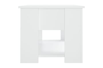beBasic Salongbord hvit 79x49x41 cm konstruert tre - Hvit - Møbler - Bord - Avlastningsbord - Lampebord & sidebord