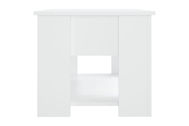 beBasic Salongbord hvit 79x49x41 cm konstruert tre - Hvit - Møbler - Bord - Avlastningsbord - Lampebord & sidebord