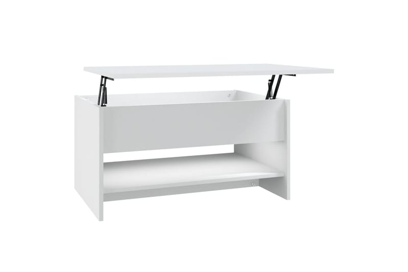 beBasic Salongbord hvit 80x50x40 cm konstruert tre - Hvit - Møbler - Bord - Avlastningsbord - Lampebord & sidebord