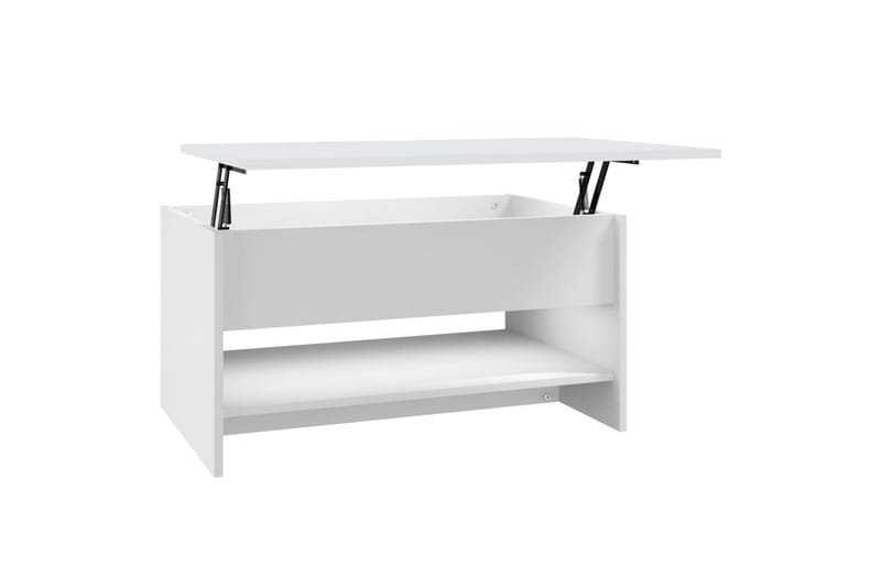 beBasic Salongbord hvit 80x50x40 cm konstruert tre - Hvit - Lampebord & sidebord - Brettbord og småbord