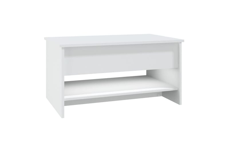 beBasic Salongbord hvit 80x50x40 cm konstruert tre - Hvit - Møbler - Bord - Avlastningsbord - Lampebord & sidebord
