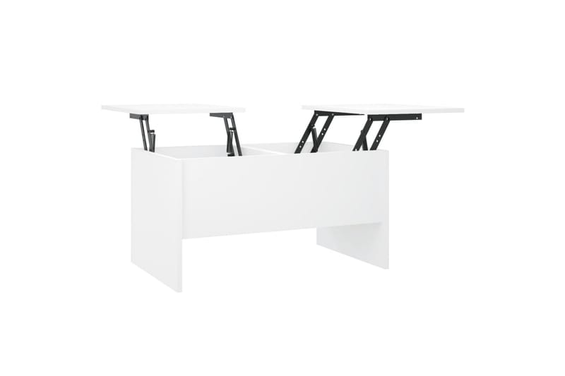 beBasic Salongbord hvit 80x50x42,5 cm konstruert tre - Hvit - Møbler - Bord - Avlastningsbord - Lampebord & sidebord