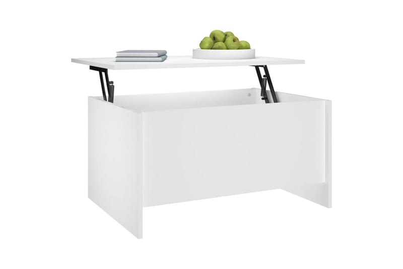 beBasic Salongbord hvit 80x55,5x41,5 cm konstruert tre - Hvit - Lampebord & sidebord - Brettbord og småbord
