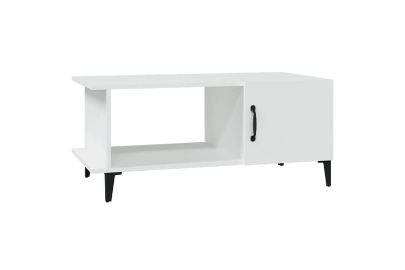beBasic Salongbord hvit 90x50x40 cm konstruert tre - Hvit - Møbler - Bord - Avlastningsbord - Lampebord & sidebord