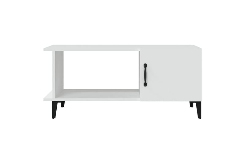 beBasic Salongbord hvit 90x50x40 cm konstruert tre - Hvit - Lampebord & sidebord - Brettbord og småbord