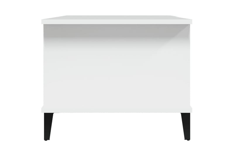 beBasic Salongbord hvit 90x50x40 cm konstruert tre - Hvit - Lampebord & sidebord - Brettbord og småbord
