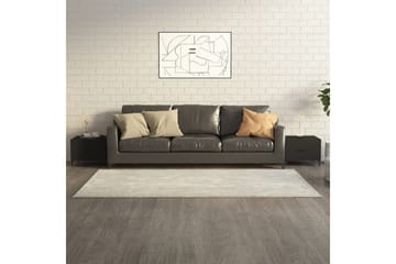 beBasic Salongbord med metallben 2 stk svart 50x50x40 cm - Svart - Møbler - Bord - Avlastningsbord - Lampebord & sidebord