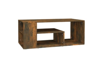 beBasic Salongbord røkt eik 100x50x40 cm konstruert tre - Brun - Møbler - Bord - Avlastningsbord - Lampebord & sidebord