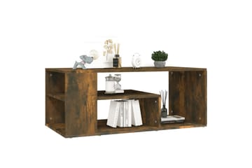 beBasic Salongbord røkt eik 100x50x40 cm konstruert tre - Brun - Møbler - Bord - Avlastningsbord - Lampebord & sidebord
