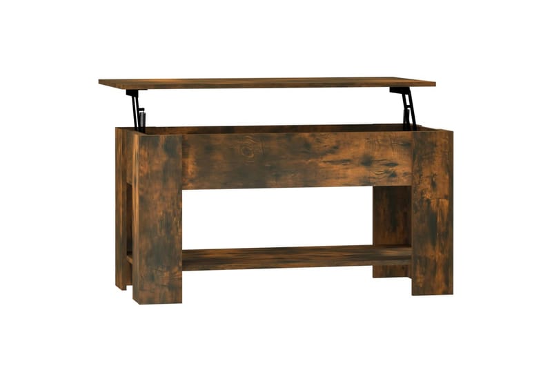 beBasic Salongbord røkt eik 101x49x52 cm konstruert tre - Brun - Møbler - Bord - Avlastningsbord - Lampebord & sidebord