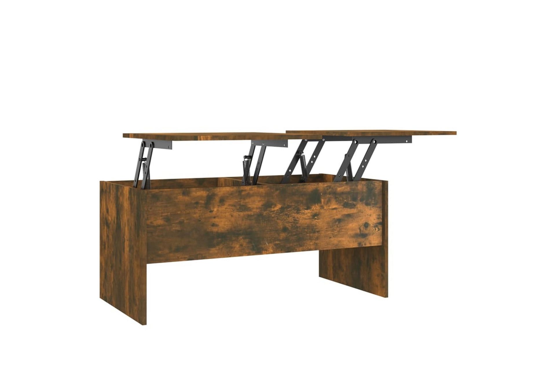 beBasic Salongbord røkt eik 102x50,5x46,5 cm konstruert tre - Brun - Møbler - Bord - Avlastningsbord - Lampebord & sidebord