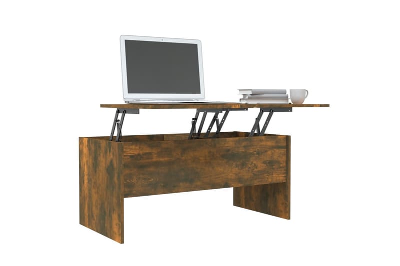 beBasic Salongbord røkt eik 102x50,5x46,5 cm konstruert tre - Brun - Møbler - Bord - Avlastningsbord - Lampebord & sidebord