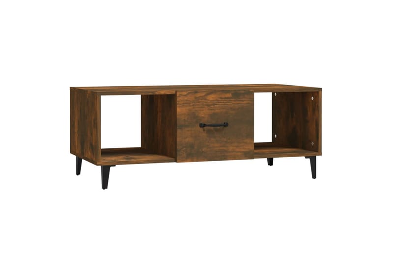 beBasic Salongbord røkt eik 102x50x40 cm konstruert tre - Brun - Møbler - Bord - Avlastningsbord - Lampebord & sidebord