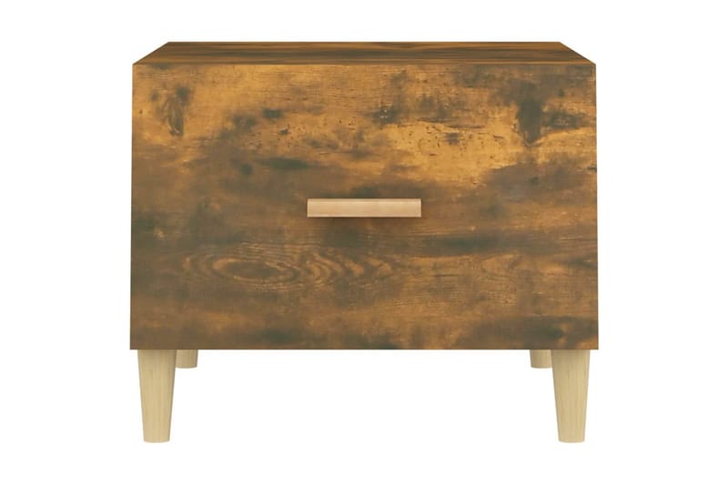 beBasic Salongbord røkt eik 50x50x40 cm konstruert tre - Brun - Møbler - Bord - Avlastningsbord - Lampebord & sidebord