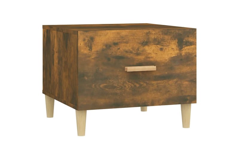 beBasic Salongbord røkt eik 50x50x40 cm konstruert tre - Brun - Møbler - Bord - Avlastningsbord - Lampebord & sidebord