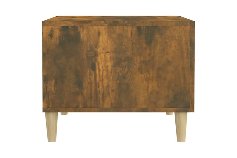 beBasic Salongbord røkt eik 50x50x40 cm konstruert tre - Brun - Møbler - Bord - Avlastningsbord - Lampebord & sidebord