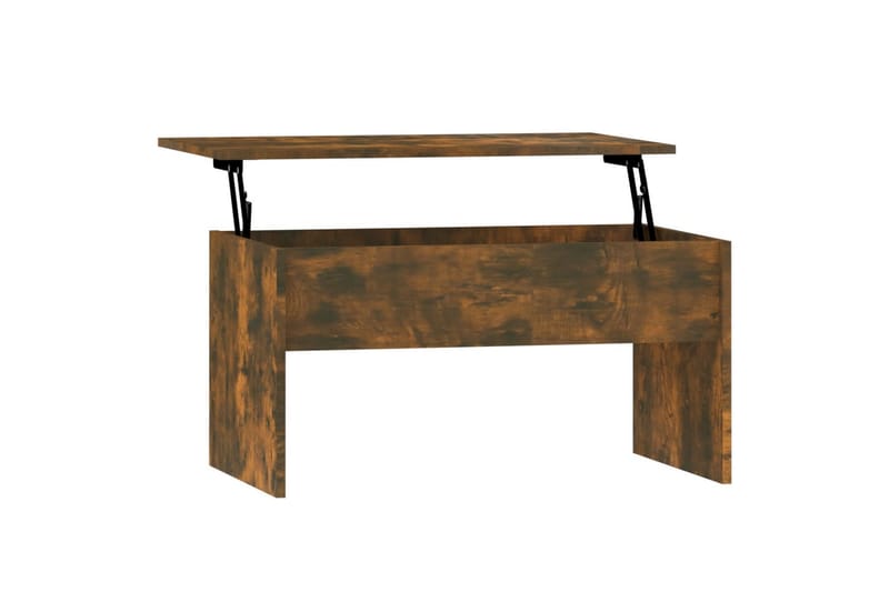 beBasic Salongbord røkt eik 80x50,5x41,5 cm konstruert tre - Brun - Møbler - Bord - Avlastningsbord - Lampebord & sidebord