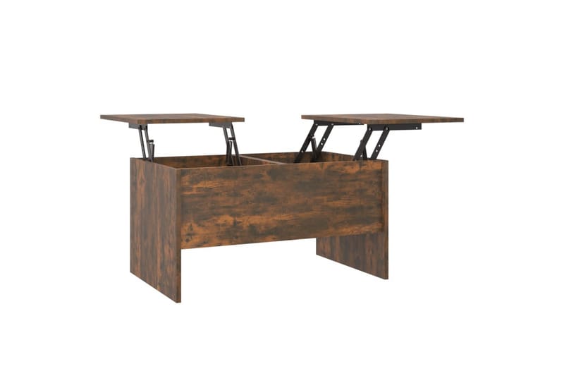beBasic Salongbord røkt eik 80x50x42,5 cm konstruert tre - Brun - Møbler - Bord - Avlastningsbord - Lampebord & sidebord