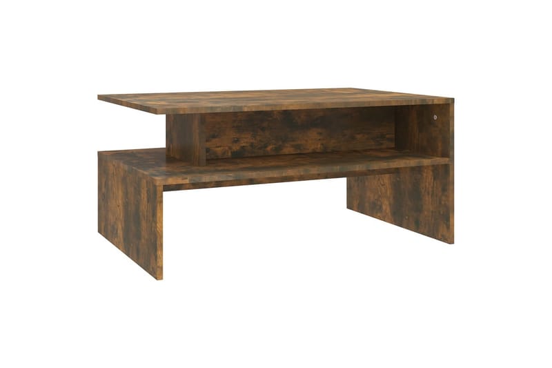 beBasic Salongbord røkt eik 90x60x42,5 cm konstruert tre - Brun - Møbler - Bord - Avlastningsbord - Lampebord & sidebord