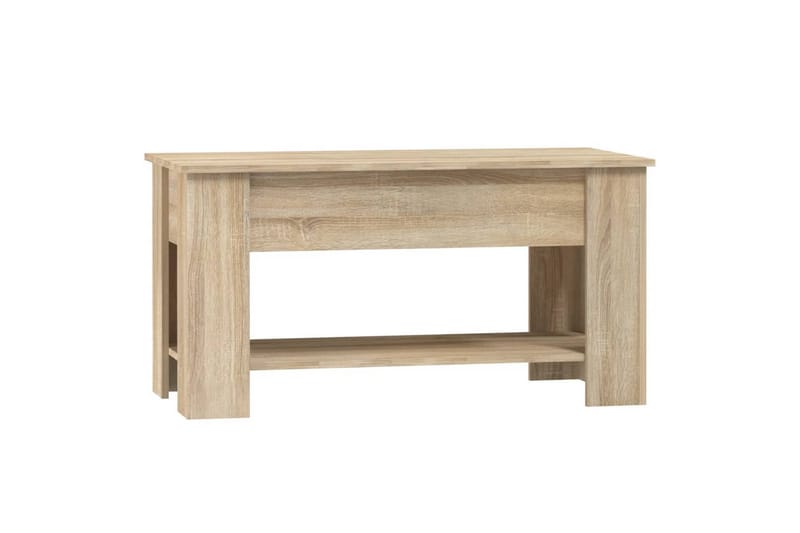 beBasic Salongbord sonoma eik 101x49x52 cm konstruert tre - Brun - Møbler - Bord - Avlastningsbord - Lampebord & sidebord