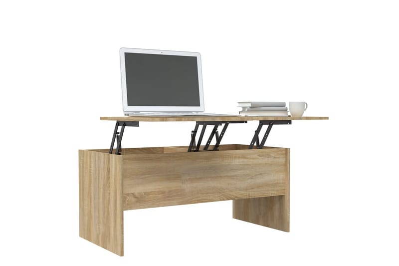 beBasic Salongbord sonoma eik 102x50,5x46,5 cm konstruert tre - Brun - Møbler - Bord - Avlastningsbord - Lampebord & sidebord