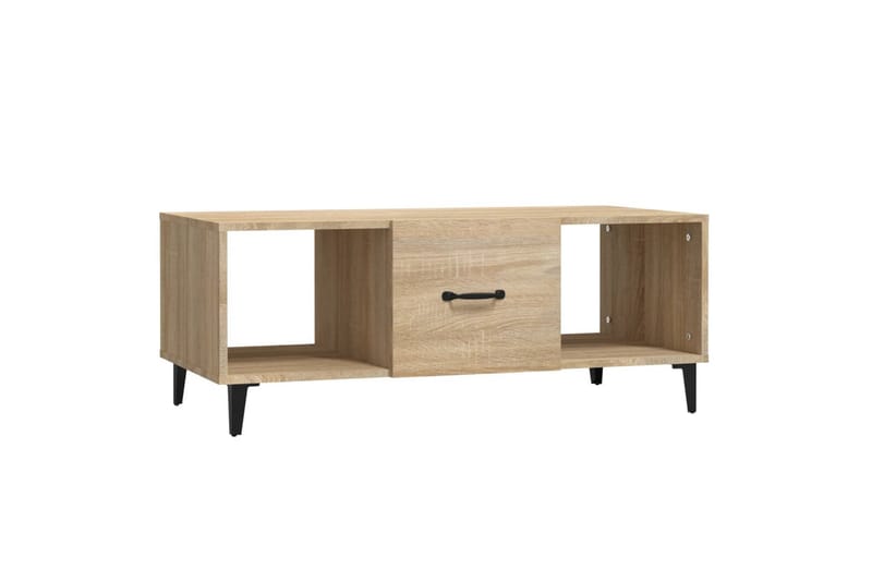 beBasic Salongbord sonoma eik 102x50x40 cm konstruert tre - Brun - Møbler - Bord - Avlastningsbord - Lampebord & sidebord