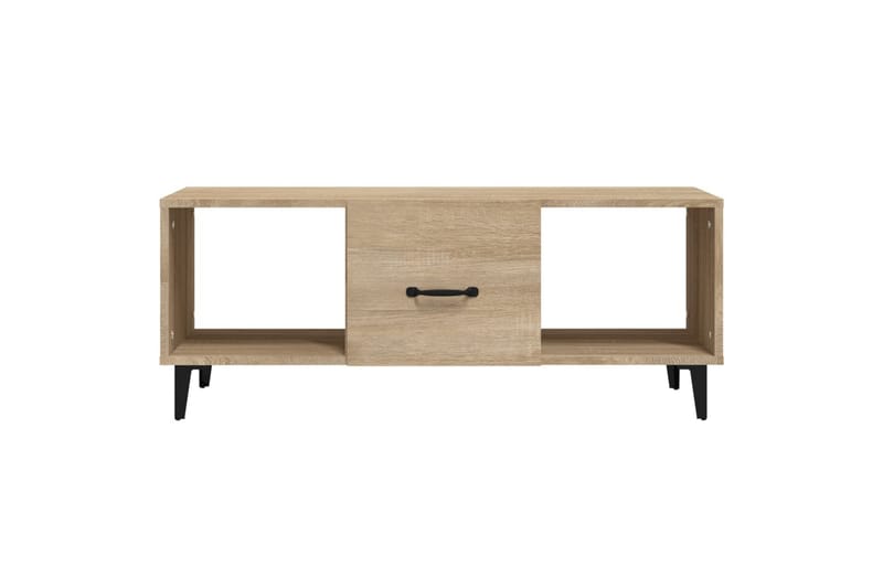 beBasic Salongbord sonoma eik 102x50x40 cm konstruert tre - Brun - Møbler - Bord - Avlastningsbord - Lampebord & sidebord