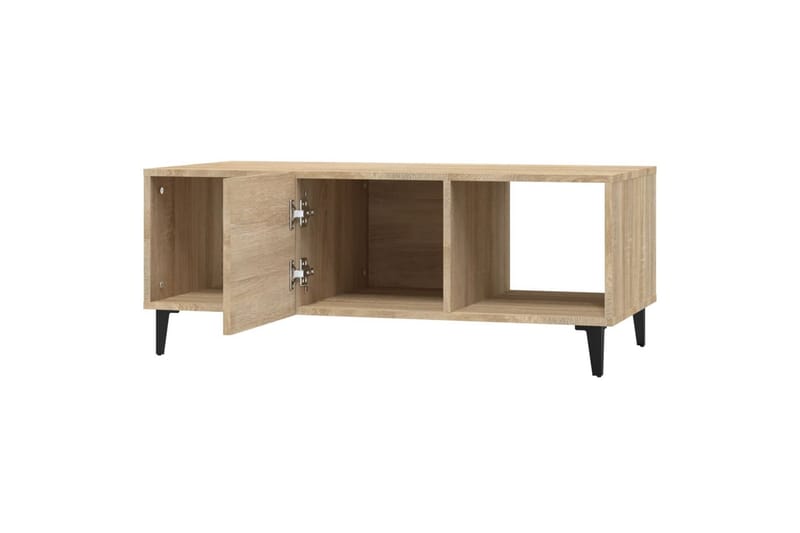 beBasic Salongbord sonoma eik 102x50x40 cm konstruert tre - Brun - Møbler - Bord - Avlastningsbord - Lampebord & sidebord
