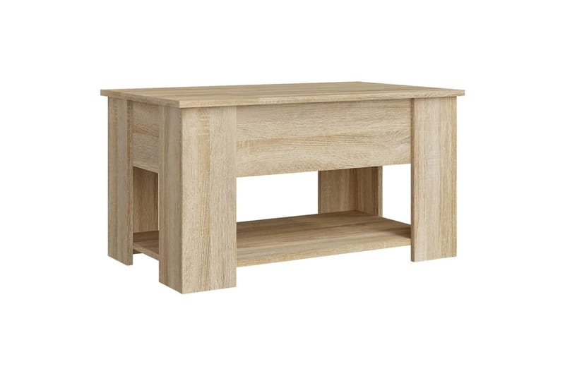 beBasic Salongbord sonoma eik 79x49x41 cm konstruert tre - Brun - Møbler - Bord - Avlastningsbord - Lampebord & sidebord