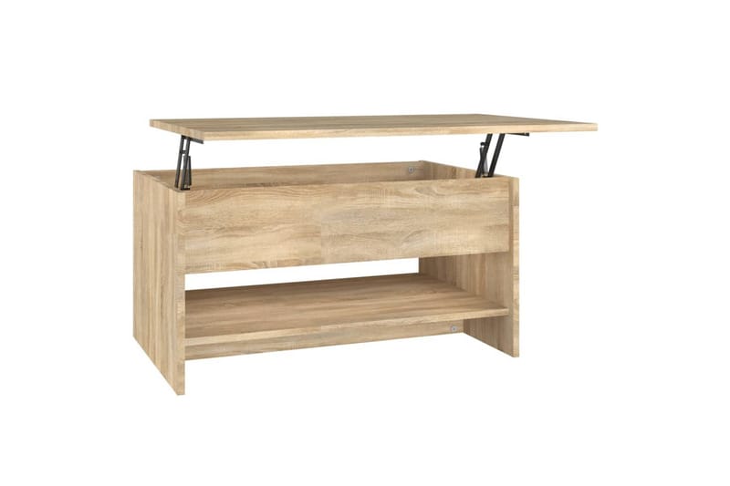 beBasic Salongbord sonoma eik 80x50x40 cm konstruert tre - Brun - Møbler - Bord - Avlastningsbord - Lampebord & sidebord