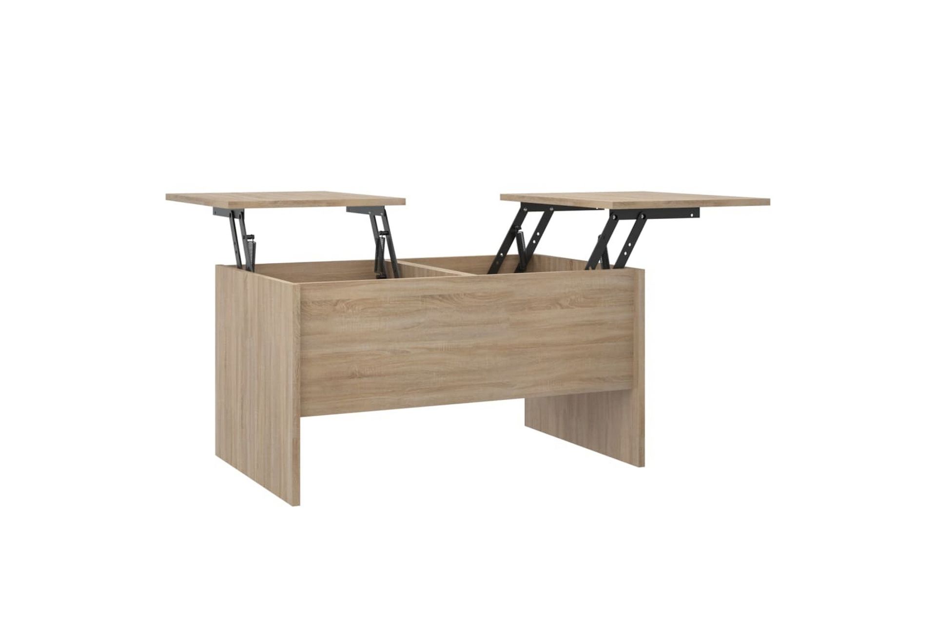 beBasic Salongbord sonoma eik 80x50x42,5 cm konstruert tre - Brun - Møbler - Bord - Avlastningsbord - Lampebord & sidebord