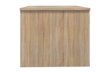 beBasic Salongbord sonoma eik 80x50x42,5 cm konstruert tre - Brun - Møbler - Bord - Avlastningsbord - Lampebord & sidebord