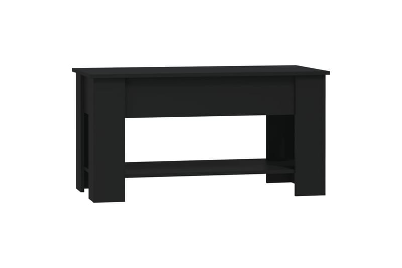 beBasic Salongbord svart 101x49x52 cm konstruert tre - Svart - Møbler - Bord - Avlastningsbord - Lampebord & sidebord