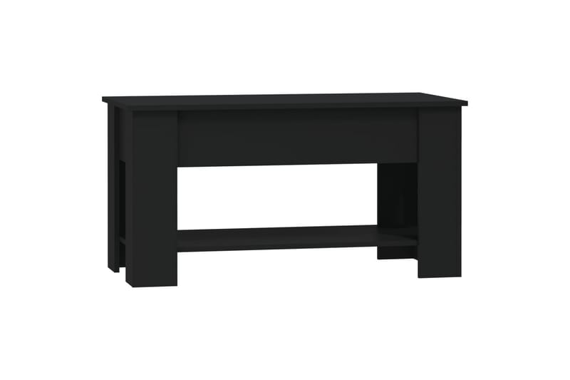 beBasic Salongbord svart 101x49x52 cm konstruert tre - Svart - Lampebord & sidebord - Brettbord og småbord