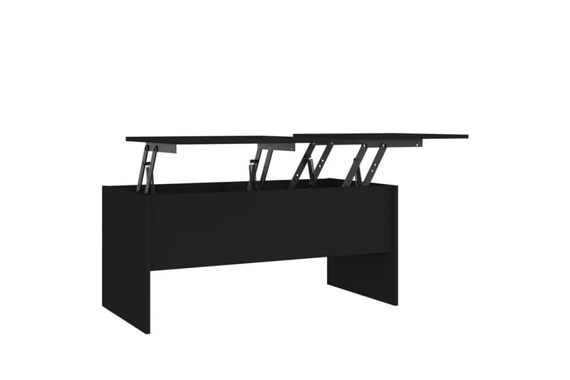 beBasic Salongbord svart 102x50,5x46,5 cm konstruert tre - Svart - Møbler - Bord - Avlastningsbord - Lampebord & sidebord