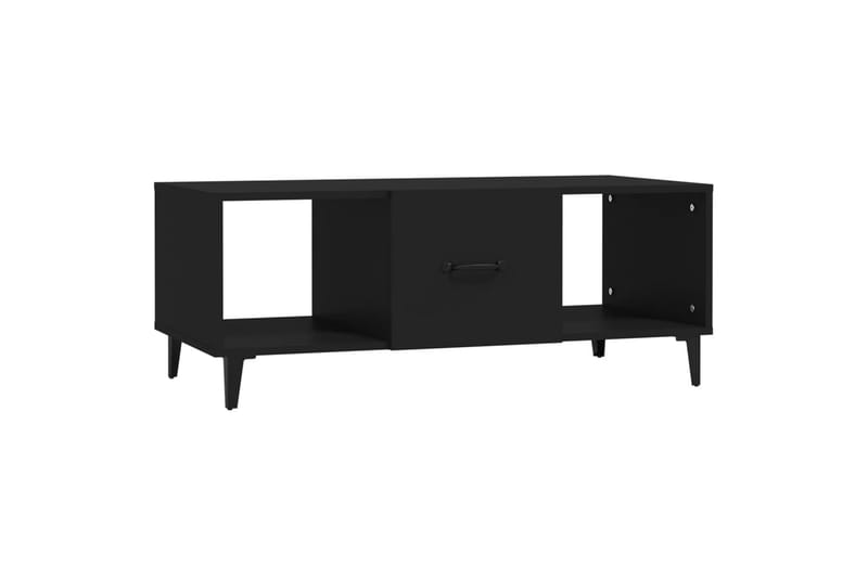 beBasic Salongbord svart 102x50x40 cm konstruert tre - Svart - Møbler - Bord - Avlastningsbord - Lampebord & sidebord