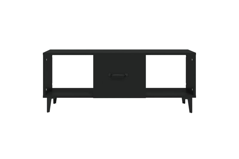 beBasic Salongbord svart 102x50x40 cm konstruert tre - Svart - Møbler - Bord - Avlastningsbord - Lampebord & sidebord