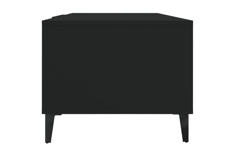 beBasic Salongbord svart 102x50x40 cm konstruert tre - Svart - Møbler - Bord - Avlastningsbord - Lampebord & sidebord