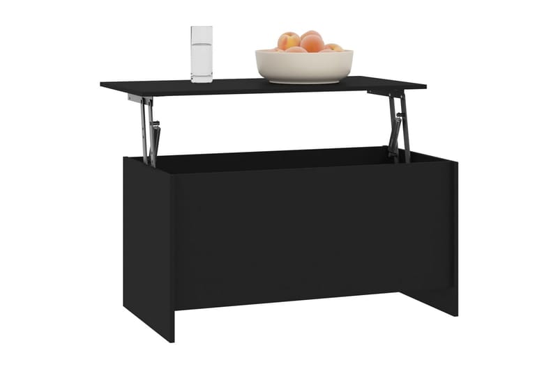beBasic Salongbord svart 102x55,5x52,5 cm konstruert tre - Svart - Lampebord & sidebord - Brettbord og småbord